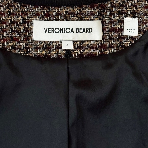 NWOT Veronica Beard Dickey Tweed Wool-Blend Watkins Collarless Jacket - Picture 6 of 7